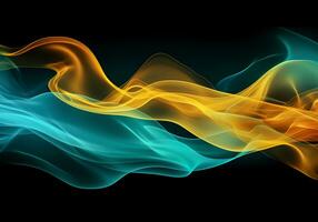 Abstract dynamic smoke background. Design concept. Generative AI photo