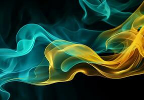 Abstract dynamic smoke background. Design concept. Generative AI photo