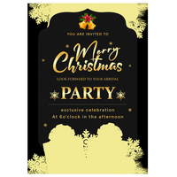 Navidad invitación tarjeta evento póster psd