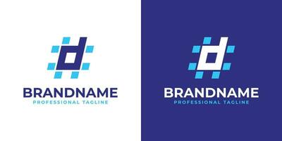 Letter D Hashtag Logo, suitable for any business with D initial. vector