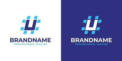 Letter U Hashtag Logo, suitable for any business with U initial. vector