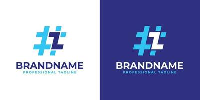 letra z hashtag logo, adecuado para ninguna negocio con z inicial. vector