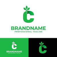 Letter C Nature Logo, suitable for any business related to Nature with C initial. vector