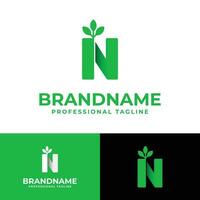 Letter N Nature Logo, suitable for any business related to Nature with N initial. vector