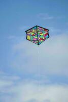 a colorful kite in the sky photo