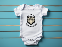 baby bodysuit mockup psd ai gegenereerd