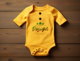 baby bodysuit mockup psd ai gegenereerd