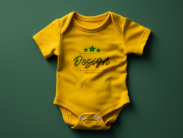 baby bodysuit mockup psd ai gegenereerd