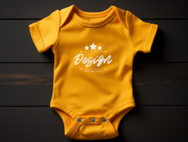 baby bodysuit mockup psd ai gegenereerd