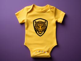 baby bodysuit mockup psd ai gegenereerd