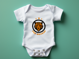 baby bodysuit mockup psd ai gegenereerd