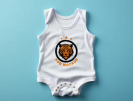 baby bodysuit mockup psd ai gegenereerd