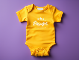 baby bodysuit mockup psd ai gegenereerd