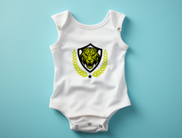 baby bodysuit mockup psd ai gegenereerd