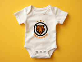 baby bodysuit mockup psd ai gegenereerd