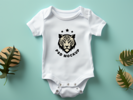 baby bodysuit mockup psd ai gegenereerd