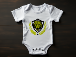 baby bodysuit mockup psd ai gegenereerd