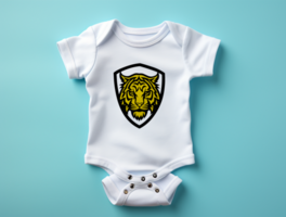 Baby bodysuit mockup PSD ai generated