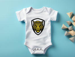 baby bodysuit mockup psd ai gegenereerd