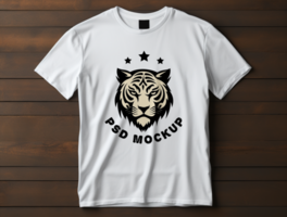 Editable tshirt mockup PSD template ai generated