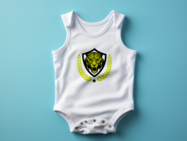 baby bodysuit mockup psd ai gegenereerd