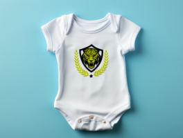 baby bodysuit mockup psd ai gegenereerd