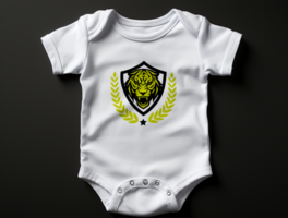 baby bodysuit mockup psd ai gegenereerd