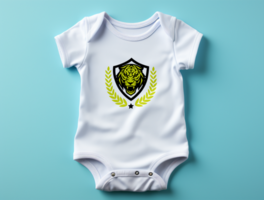 baby bodysuit mockup psd ai gegenereerd