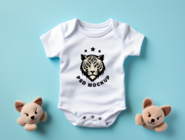 baby bodysuit mockup psd ai gegenereerd