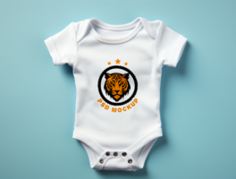 baby bodysuit mockup psd ai gegenereerd