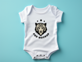 baby bodysuit mockup psd ai gegenereerd