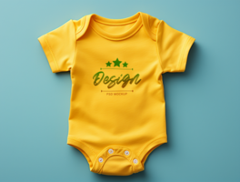 baby bodysuit mockup psd ai gegenereerd