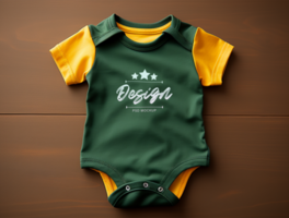 baby bodysuit mockup psd ai gegenereerd