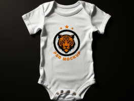 baby bodysuit mockup psd ai gegenereerd