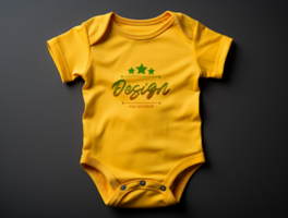 baby bodysuit mockup psd ai gegenereerd