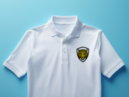 Editable polo tshirt mockup PSD template ai generated