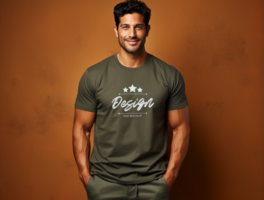 Editable cloth mockup PSD template ai generated