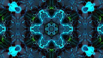 Stunning Abstract Kaleidoscope Background. Unique Multicolor Mosaic Texture in Seamless Geometric Pattern photo