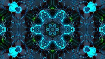 Stunning Abstract Kaleidoscope Background. Unique Multicolor Mosaic Texture in Seamless Geometric Pattern photo