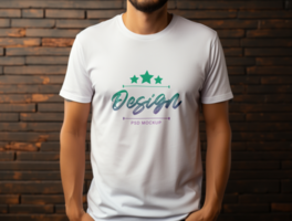 Editable tshirt mockup PSD template ai generated