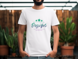 Editable tshirt mockup PSD template ai generated