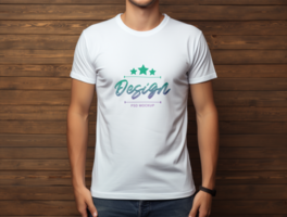 Editable tshirt mockup PSD template ai generated