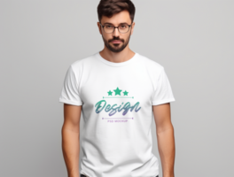 Editable tshirt mockup PSD template ai generated