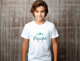 Editable tshirt mockup PSD template ai generated