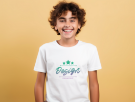 Editable tshirt mockup PSD template ai generated