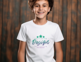 Editable tshirt mockup PSD template ai generated