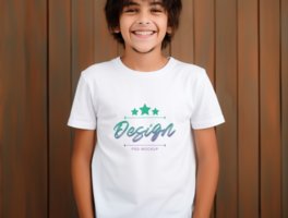 Editable tshirt mockup PSD template ai generated