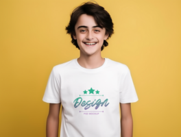 Editable tshirt mockup PSD template ai generated