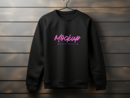 Sweatshirt mockup design PSD template ai generated