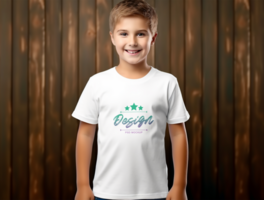 Editable tshirt mockup PSD template ai generated